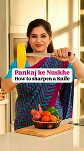 632K views · 10K reactions | Pankaj ke Nuskhe: How to sharpen a Knife ! Got blunt knives? Now sharpen them easily at home with some butter and a cup! So sharp that it slices through a paper like butter too! Check out how! #pankajkenuskhe #pankajbhadouria #knife #sharpen #butter#tips #kitchenhacks #knives #tipsandtricks | MasterChef Pankaj Bhadouria | Facebook