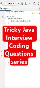 Java Tricky Interview Coding Program 16 #java #javaprogramming