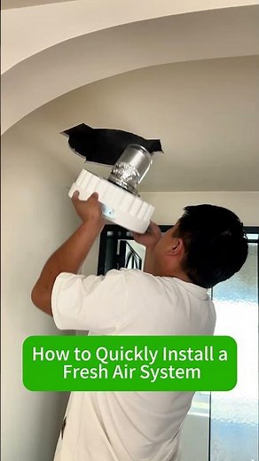 How to Install a Fresh Air System #freshairsystem#home #aircirculationsystem