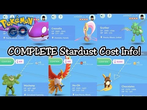 TRADING STARDUST COST GUIDE IN POKEMON GO