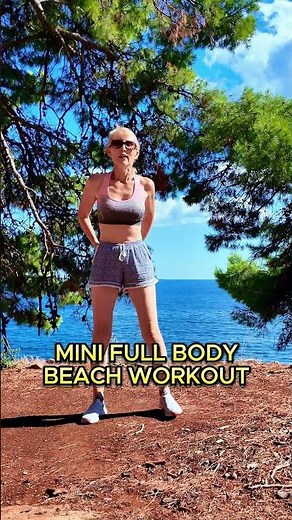 Mini Full Body Workout at the Beach | Standing Exercises for Toning & Energy 🌊