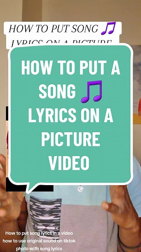 How to Put a Song Lyrics on a Picture Video