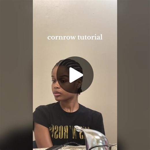 here’s the full cornrow tutorial 🤗 please excuse my voice i’m getting over a cold lol. but let me know if you have anymore questions! #cornrowtutorial #braids #cornrows #twa #twastyles #naturalhair #naturalhairstyles #type4hair #4ahair #4bhair #smallcornrows #shorthair #shorthairstyles #curlyhair #blackhair
