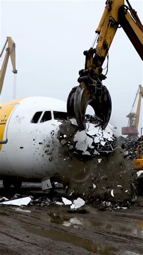 Plane Recycling Process #factoryprocess #howitsmade #aivideo #aviation