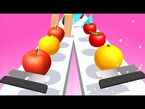 Slicer Runner! Very Satisfying and Relaxing ASMR Slicing Video