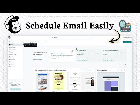 How to Create and Schedule Email with mailchimp (email planner)