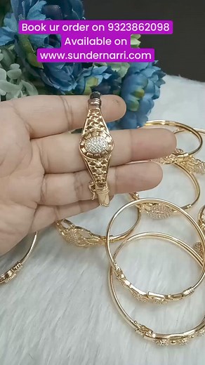 8.5K views · 72 reactions | Book ur order on 9323862098 #rosegold #adbracelet #openablekada #openablebracelets #Shivaycreativearts #sundernarrivlogs #khushbuvlogs #jwellerylive #jwelleryvlog #shivayimitation #shivaylive Shivay Creative Arts Sundernarri | Sundernarri by Shivay Creative Arts | Facebook