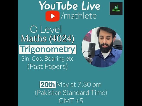 O level Math - Trigonometry (Past Papers)