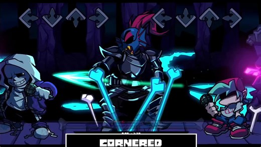 Vs Dusttale Sans - Cornered / Friday night Funkin' #fridaynightfunkin #fnf #fridaynightfunkinmod #undertale #sans