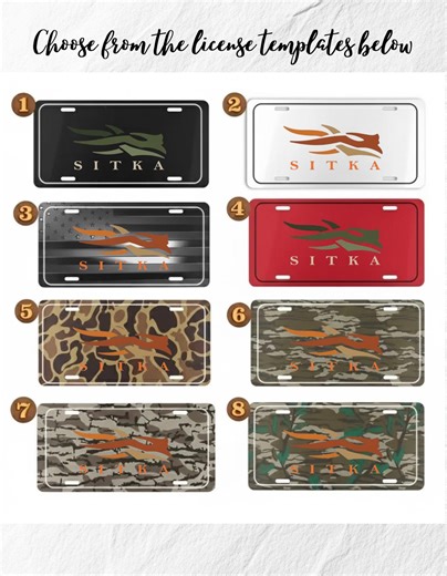 Custom Camo Hunting License Plate, Outdoor Vanity Truck Plate - Etsy