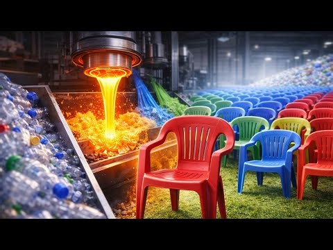 From Plastic Bottles to Chairs | Inside the Recycling Factory