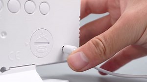 Projection Alarm Clock with 180° Rotatable Projector Large Display Digital Alarm Clocks Projection 3 Level Dimmable Digital Projection Clock with Snooze for Bedroom (White Shell+White Letter)