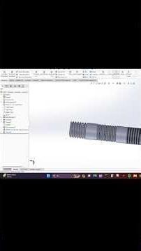 SOLIDWORKS THREAD AND COSMETIC THREAD #solidworks #jonhamm #threads #design #3d