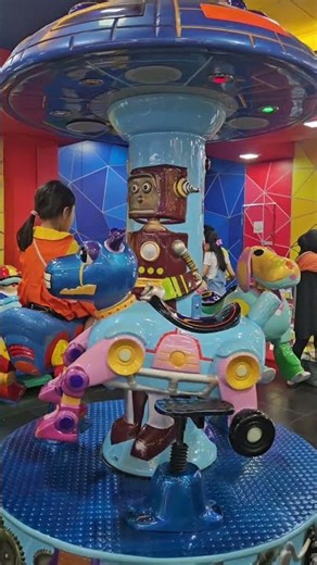 ride the mini merry-go-round #odongodong #merry-go-round #fun #short