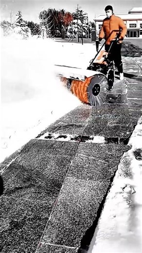 Snow blower clearing for work tool extreme winter cleaning