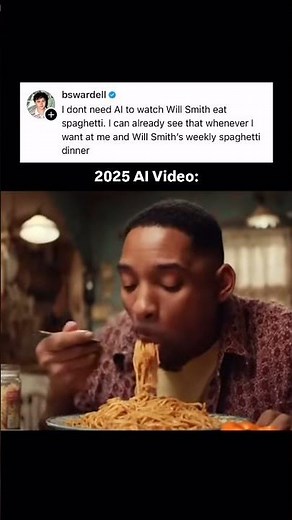 The Will Smith eating spaghetti video from 2 years ago was the first AI video that most people ever