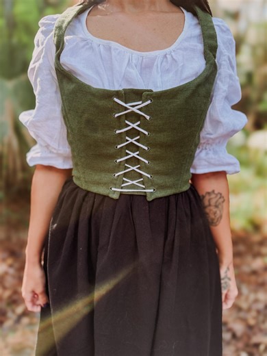 Handmade Linen Bodice for Fantasy Cosplay or Renaissance Faire Outfits - Etsy UK