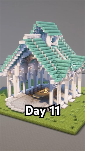 Day 11, elven meeting place #minecraftinspiration #minecraftbuilding #minecraftbuilds #minecraft #mc
