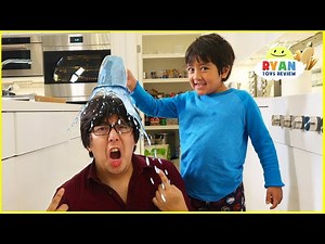 Ryan Pretend Play with Polymer Science Experiments for Kids! - Videos For Kids