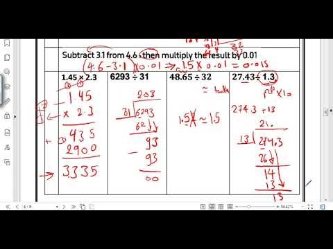 Primary 5 | math | final revision | first term