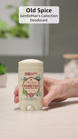 Old Spice GentleMan's Aluminum Free Dry Feel Deodorant for Men, 24/7 Lasting Freshness, Gentle on Skin with Skin Conditioners, Blue Agave + Fresh Waterfall Scent, 3.0 oz (Pack of 3)