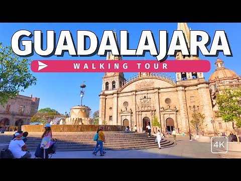 Guadalajara, Mexico 🇲🇽 | Walking Tour of Its Beautiful Historic Center in 4K with Captions