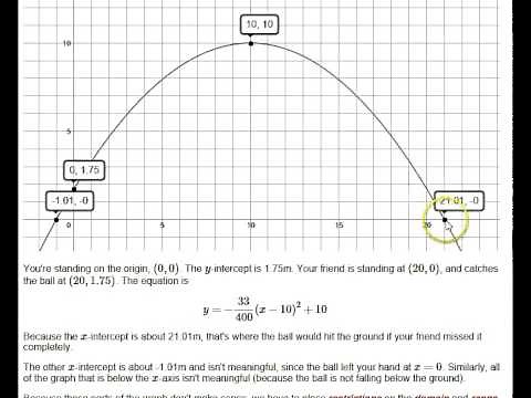 Real World Quadratics Projectile Motion, Ballistics