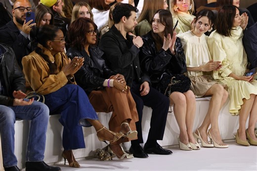 Oprah and Gayle King hobnob at Chloe's boho blouse-focused Paris fashion show