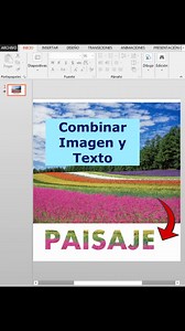 Cómo combinar imagen y texto en PowerPoint