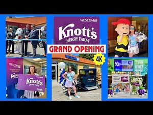 🏦 [4K] Wescom Grand Opening at Knott’s Berry Farm! 🎊 Featuring Snoopy & Charlie Brown