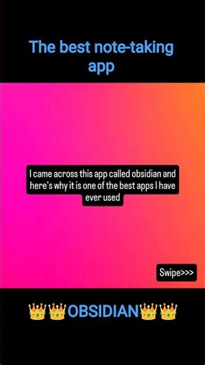 OBSIDIAN: One of the best apps I ever got to know of #obsidian #notes #learning #study #studyhacks