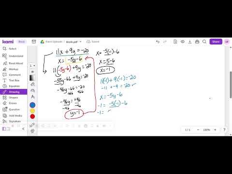 Solve Systems of Equations Using Substitution