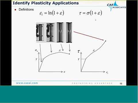 Tips & Tricks for Modeling Plasticity | ANSYS e-Learning | CAE Associates