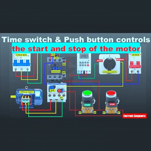 12K views · 197 reactions | Time switch & Manual Push Button Switch Control | 퐄퐥퐞퐜퐭퐫퐨퐧퐢퐜 퐂퐨퐦퐩퐨퐧퐞퐧퐭퐬 | Facebook