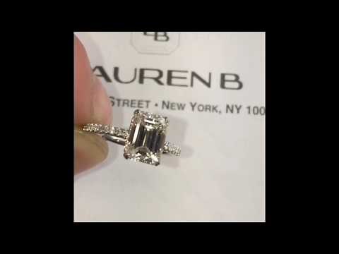 2 carat Emerald Cut Diamond Engagement Ring