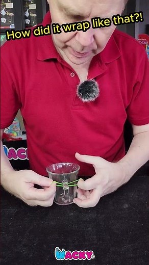 Impossible Rubber Band on Cup! | Easy Everyday Magic Trick 🥤🪢✨