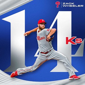 A career-high 14 strikeouts for Zack Wheeler. 😤 | MLB
