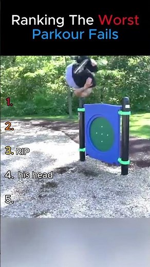 Ranking Worst Parkour Fails #parkour #fails #ranking #shorts