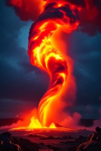 Amazing Lava Tornado and Awesome video || #lava #tornado #amezing #asmr #asmrvideos #mustwatch