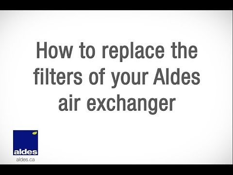 How to replace the filters of your HRV or ERV