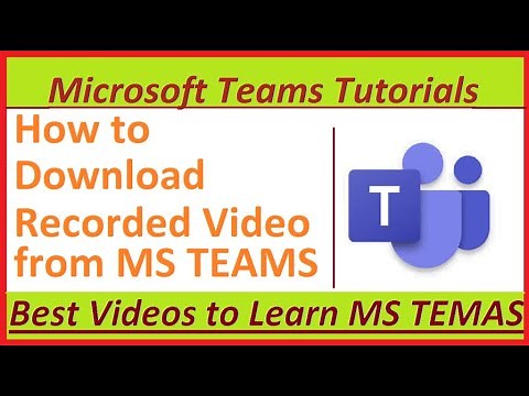 How to download recorded videos from Microsoft Teams