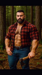 Very handsome muscular lumberjack man #muscle #lumberjack #handsome #sweet #strongman #forest #instahub #instafashion #keşfet | Aleksis Rodrigez