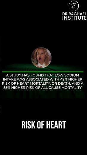 Salt Type Matters: Low Sodium Linked to Higher Death Risk in some #shorts