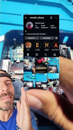 O cara pegou um Note 10 Plus e fez um setup monstro 🤖 #gambiarratech #tech #ia #s20fe #setupdex