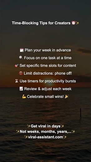 Time-Blocking Tips for Creators ⏰✨