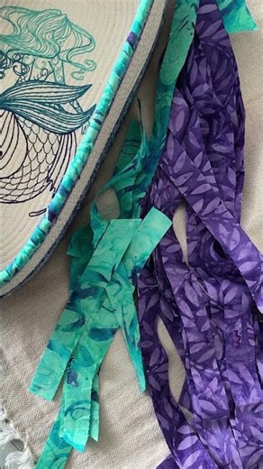 Watch this Satisfying Mermaid Embroidery Design Take Shape into a Coiled Cord Rope Basket