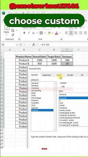 STOP Manual Coloring! Excel Custom Format PRO Trick (Auto Arrows + Colors!) 💻✨