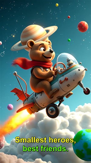 Rabbit's Marshmallow Moon Bounce! 🐰🌌 Cute Pixar Animals in Space Adventure!