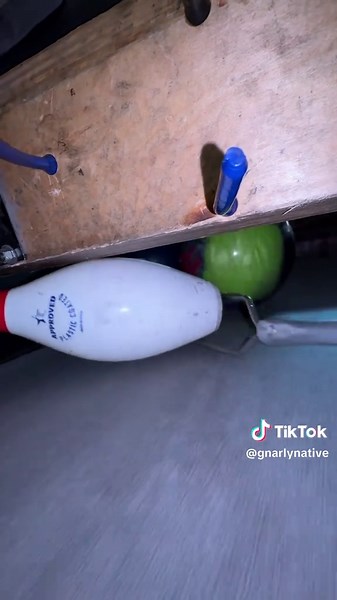 Ball return lane 19 #behindthelanes #bowling #gnarlynative