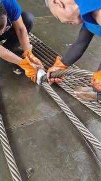 Wire rope buckle threading process